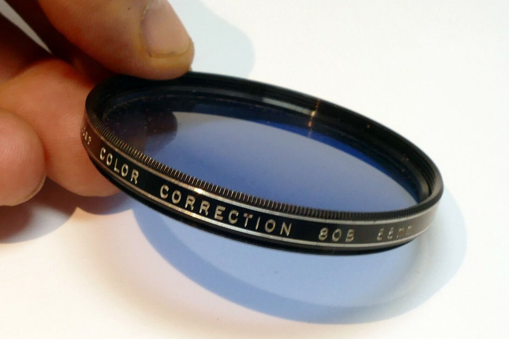 Vivitar 55mm Filter 80B  multi-coated deep blue cooling made in Japan