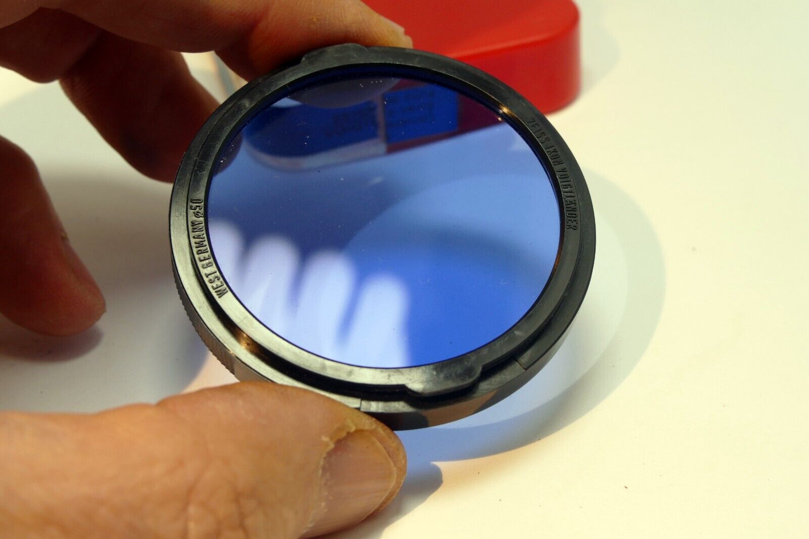 Carl Zeiss Ikon Ikolor B Filter B 50 2X 20.1057 Contarex Ultron 50mm Blue 80B C4