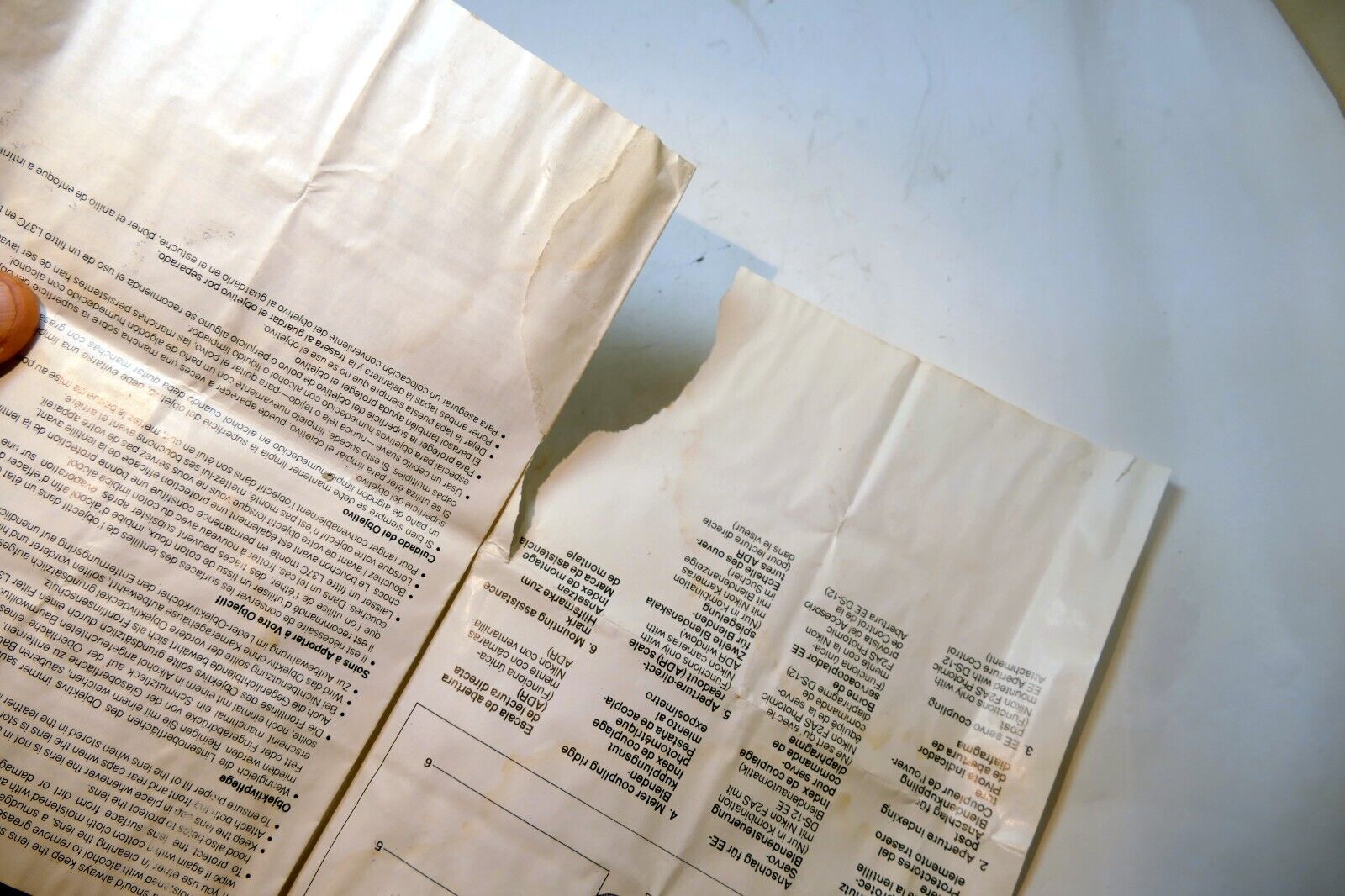 Nikon E series 50mm f1.8 Ai-s FLENS Instruction Guide Manual 1981