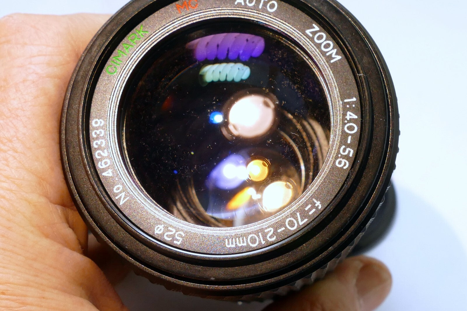 Cimark zoom 70-21`0mm f4-5.6 Lens for Pentax KR KA - with haze, and fungus