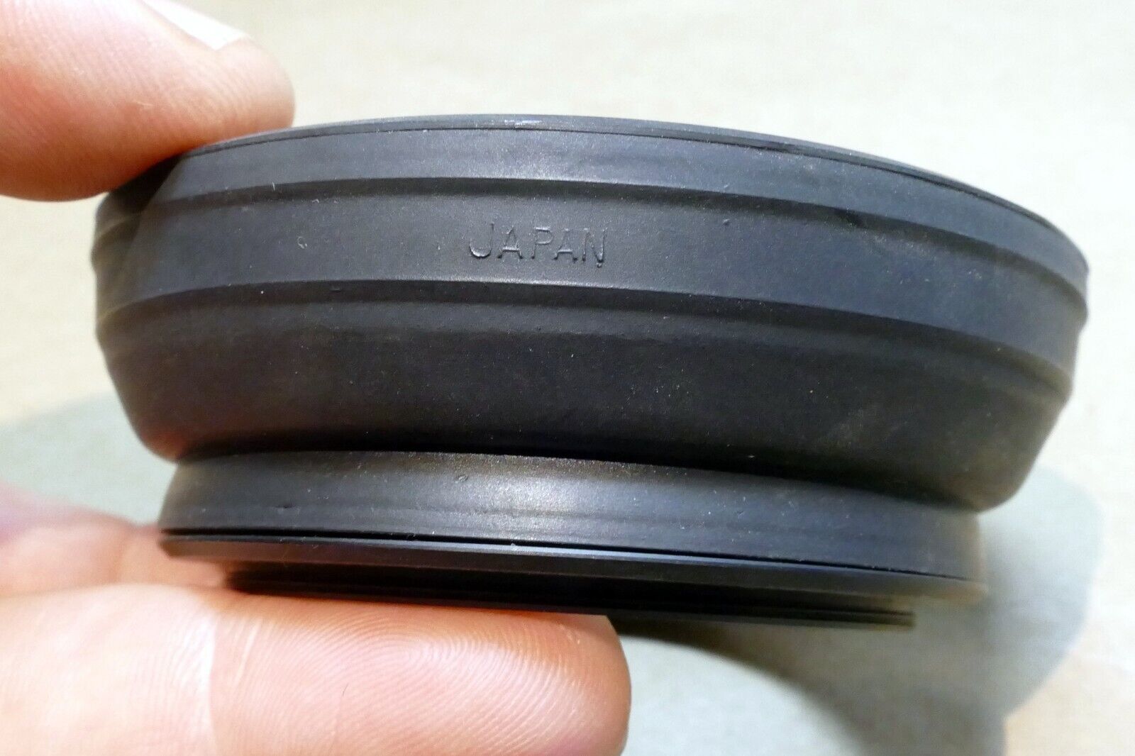 58mm Rubber  Lens Hood Shade made in Japan vintage