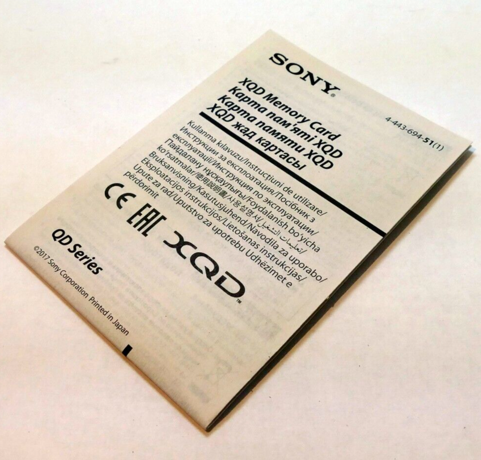SONY  XQD/SD QD series Memory Card Reader Manual GUIDE