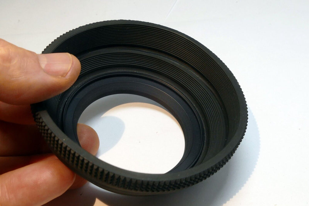 58mm Rubber Lens Hood Shade Double threaded collapsible wide angle