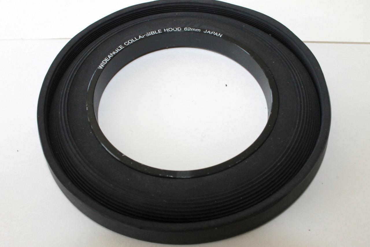 Collapsible Rubber Lens Hood Wide angle 62mm JAPAN vintage screw in type