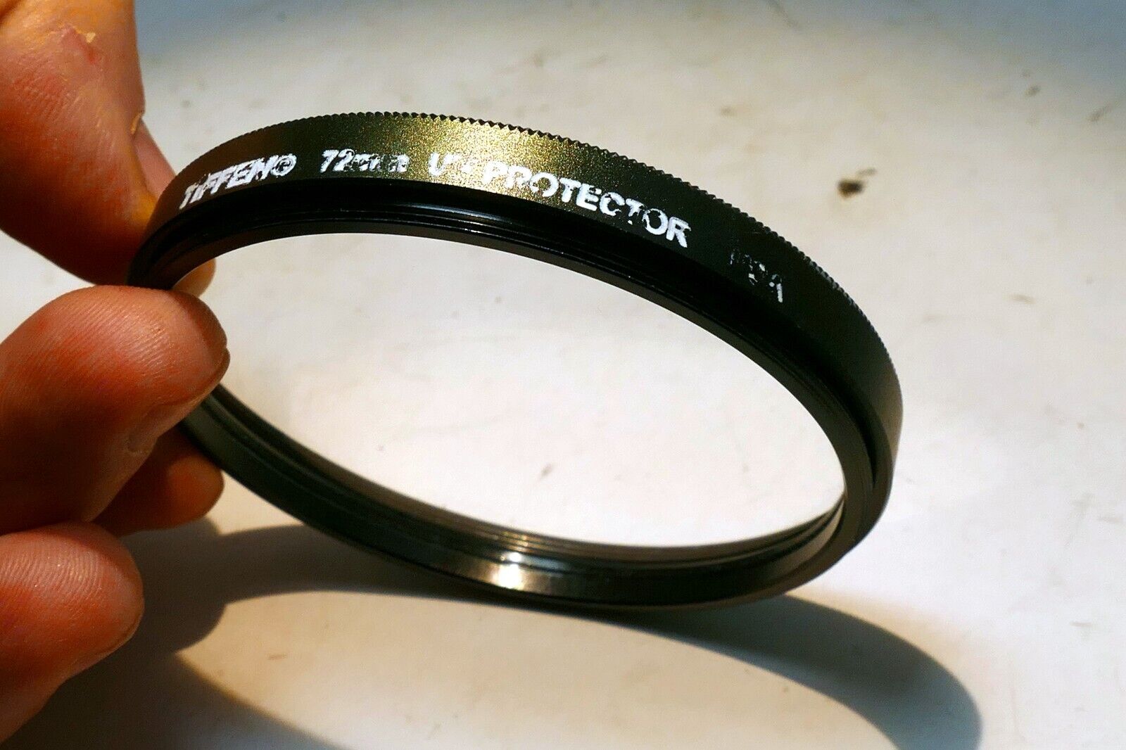 Tiffen 72mm Filter  UV  Protector  made in USA with green teal rim