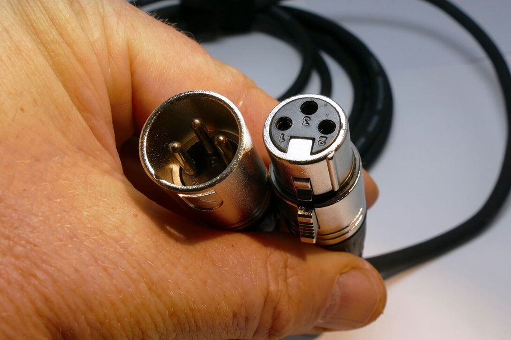 XLR M-F Male to Female 3 pin Audio Cable  9 feet extension adapter Low Noise Pro