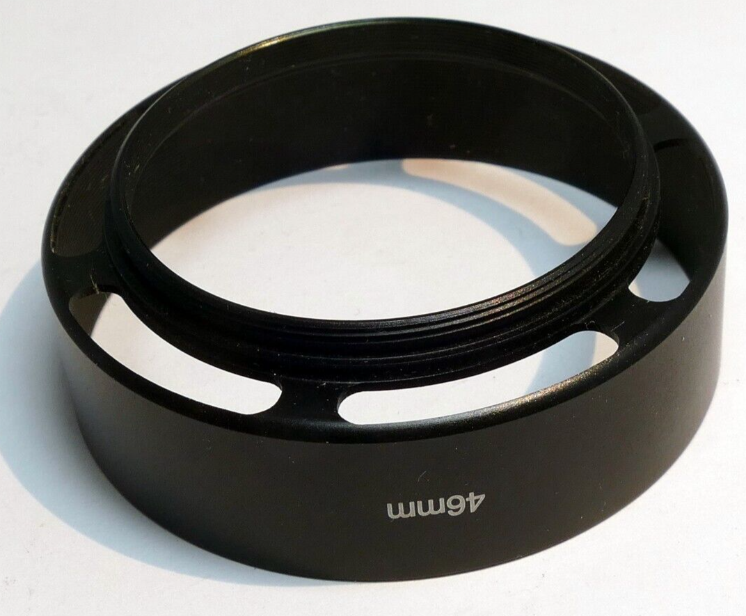 46mm Metal Lens Hood Shade threaded for Fujifilm Canon