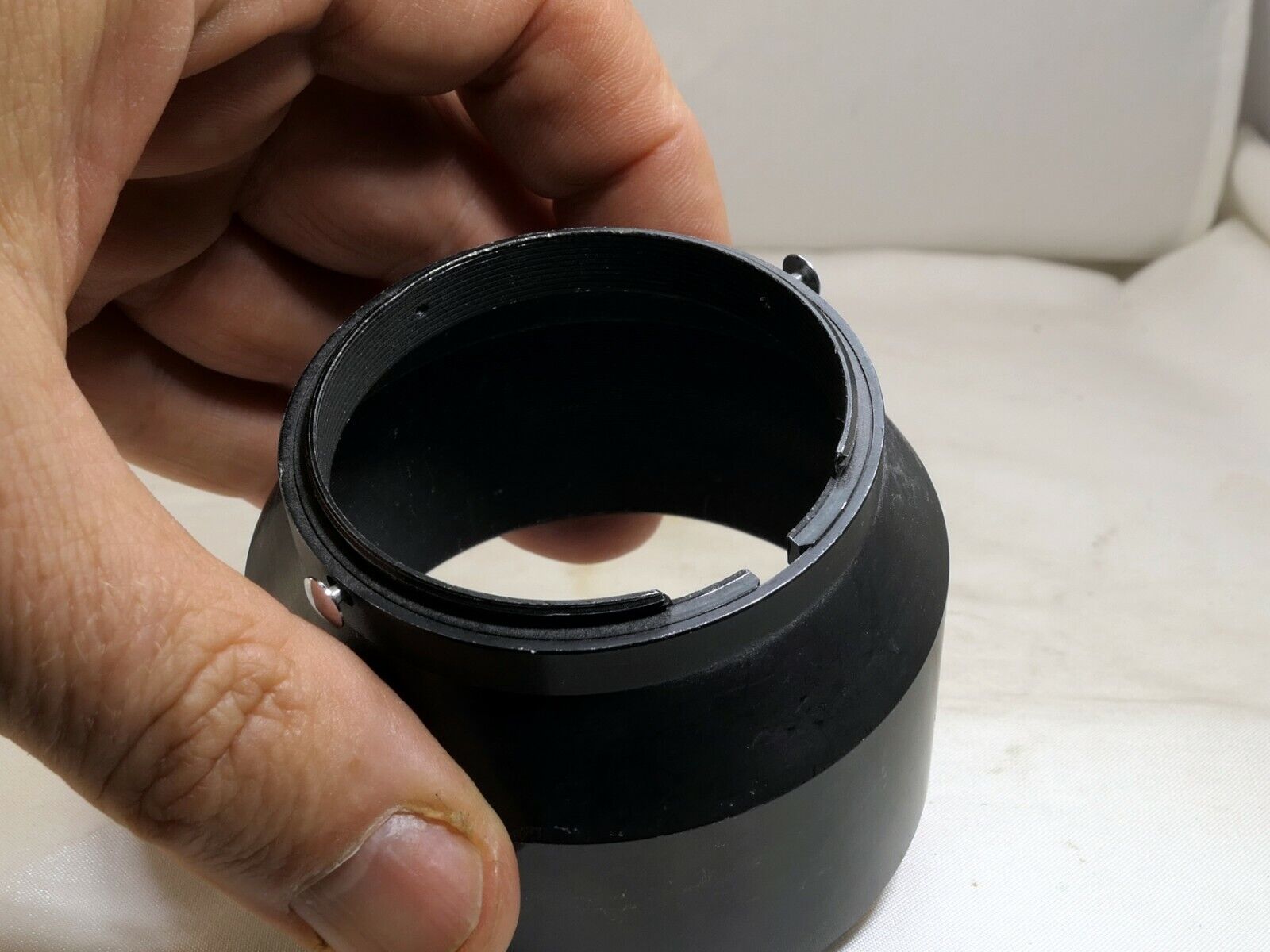Nikon HS-4 Hood Shade Metal clip on for 105mm f2.5 85mm f2.0 Ai Ai-s Genuine EOM