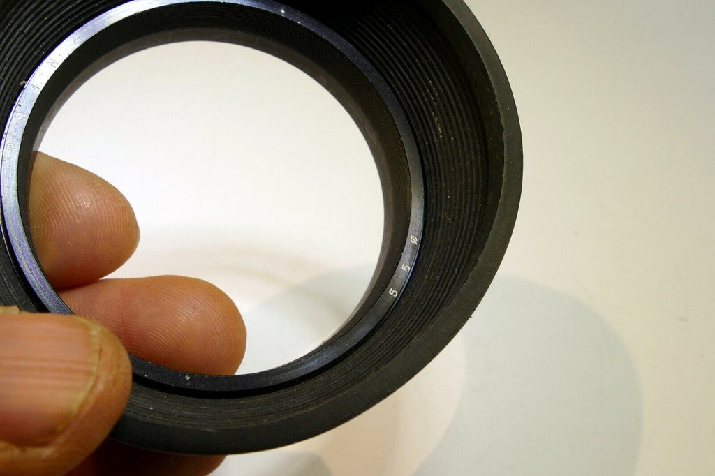 PRINZ 55mm Rubber Rigid Lens Hood Shade for normal 50mm f1.7 f1.8 lenses