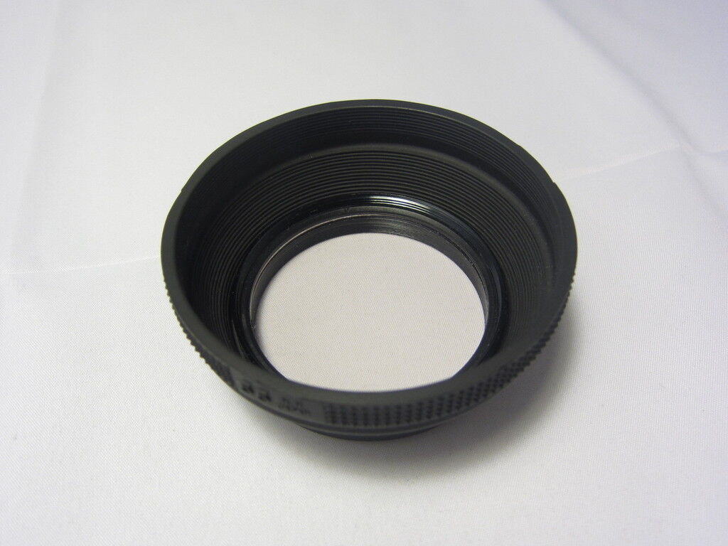 Collapsible Rubber Lens Hood 55mm with filter screw in type Japan 6307006