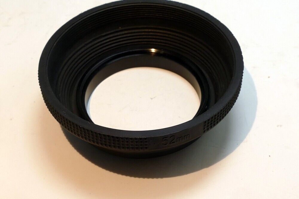 52mm Telephoto Rubber Lens Hood Shade for 50mm f1.4