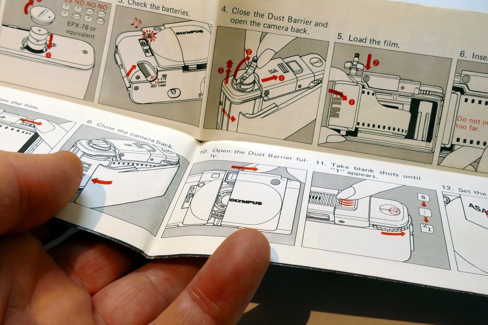 Olympus  XA Rangefinder camera Instruction Manual Guide - At A Glance concise