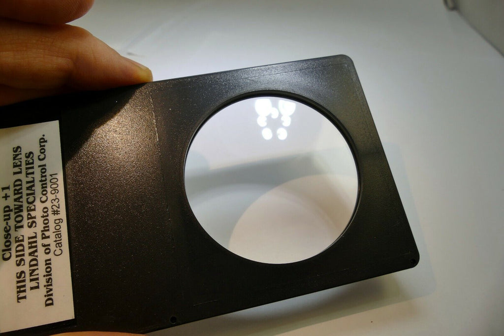 Close-up +1 Macro lens Filter drop in square 3X3" for Lindahl specialties