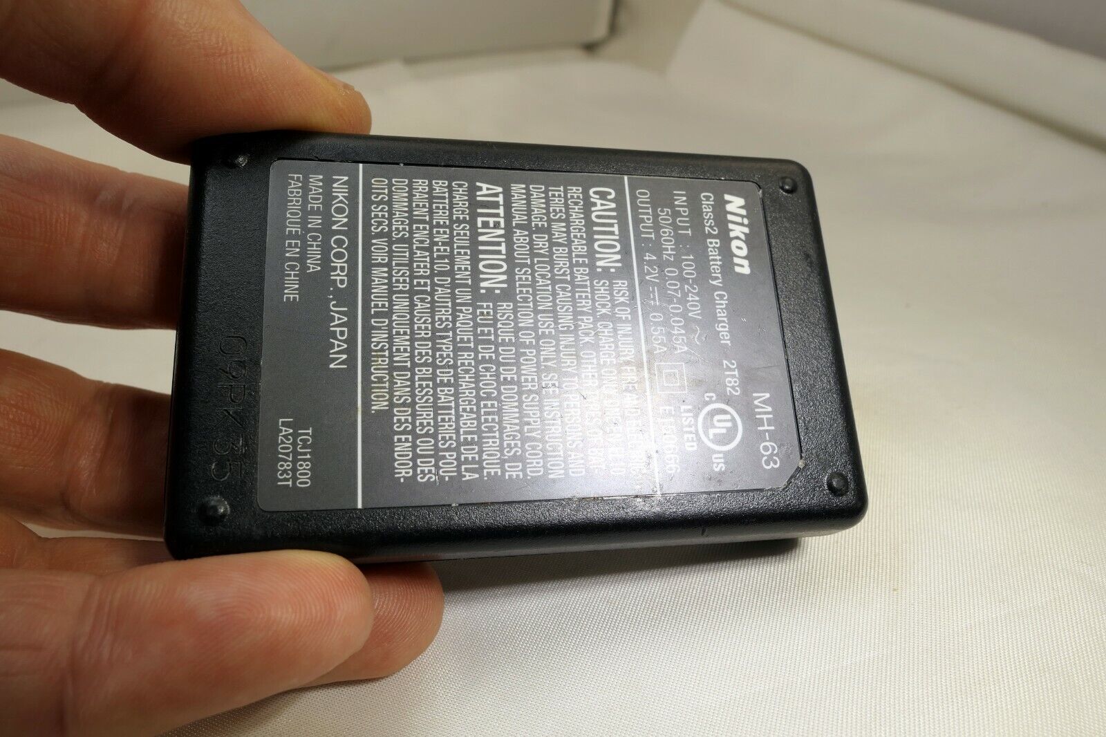 Nikon MH-63 AC battery charger adapter for Coolpix camera genuine original