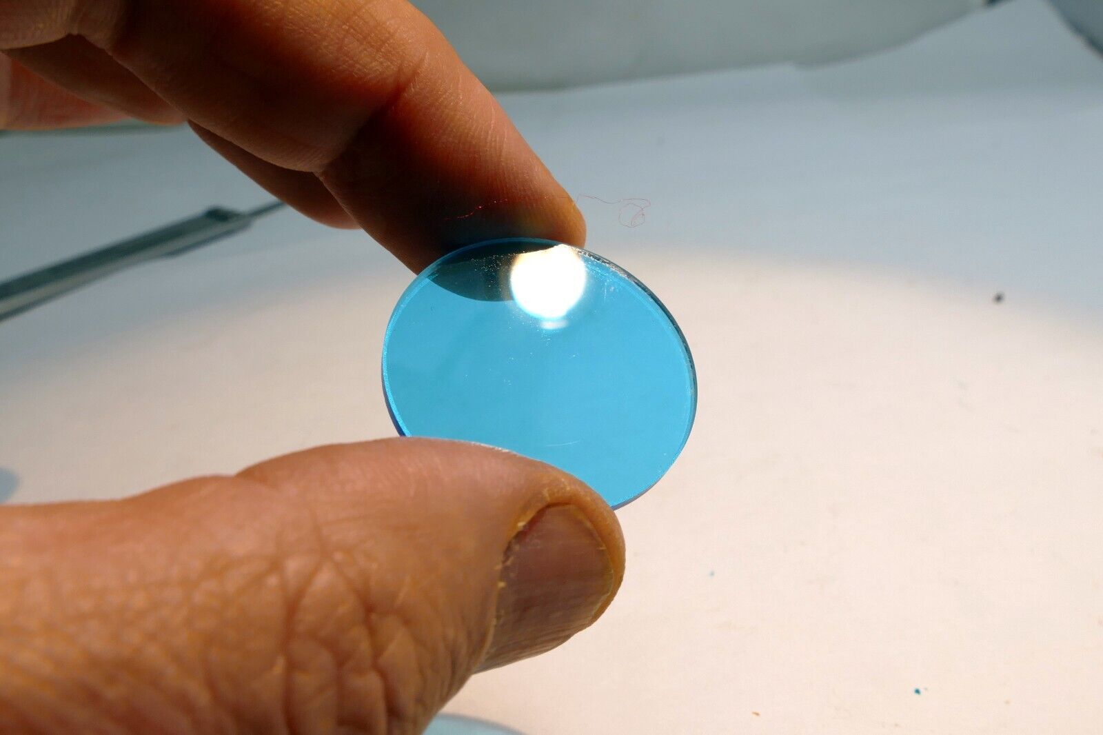 Kodak 80A glass lens Filter 30mm OD drop in series V #5 Five cooling light blue