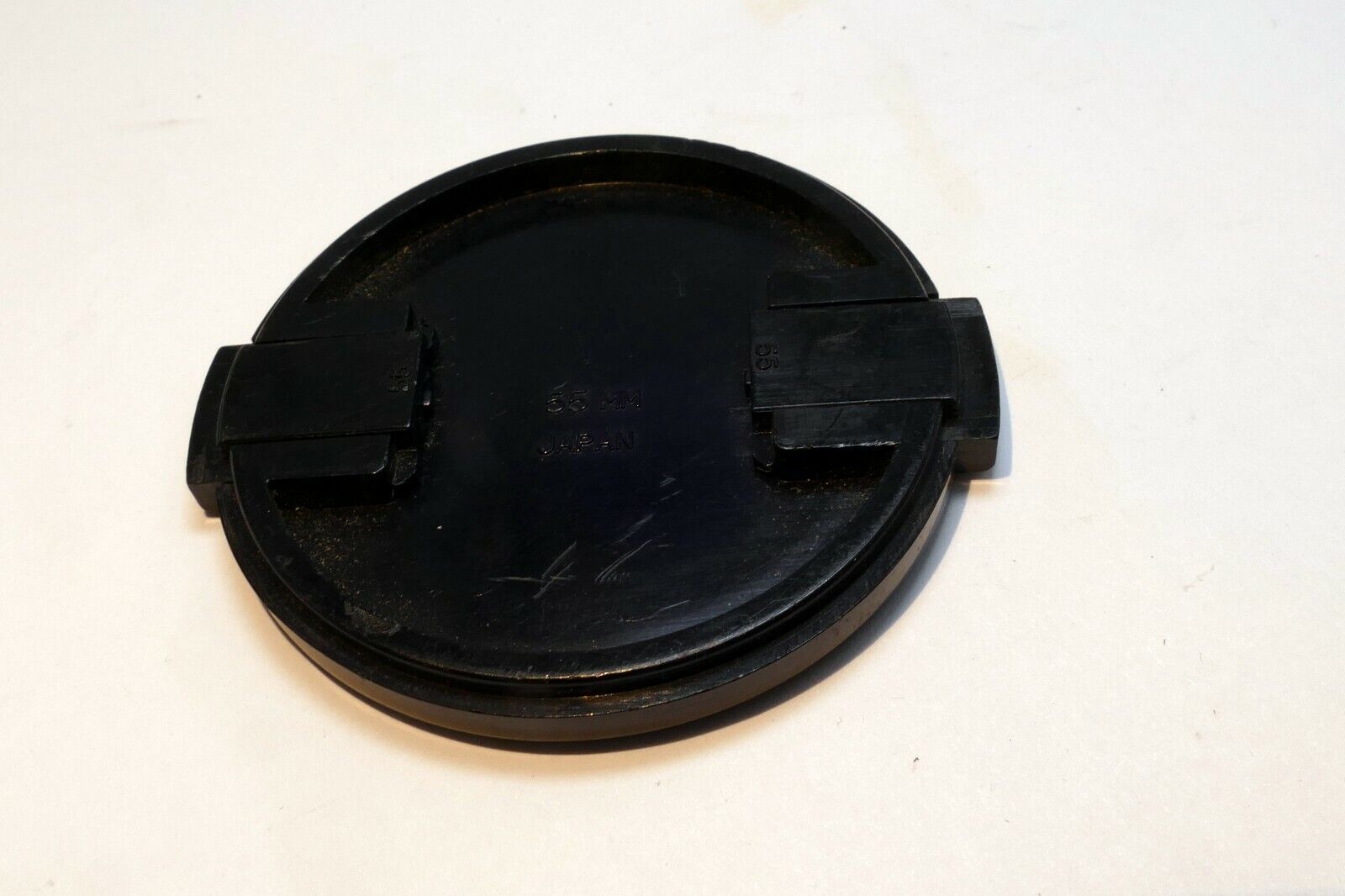 Vivitar 55mm Front Cap lens  plastic black with white logo