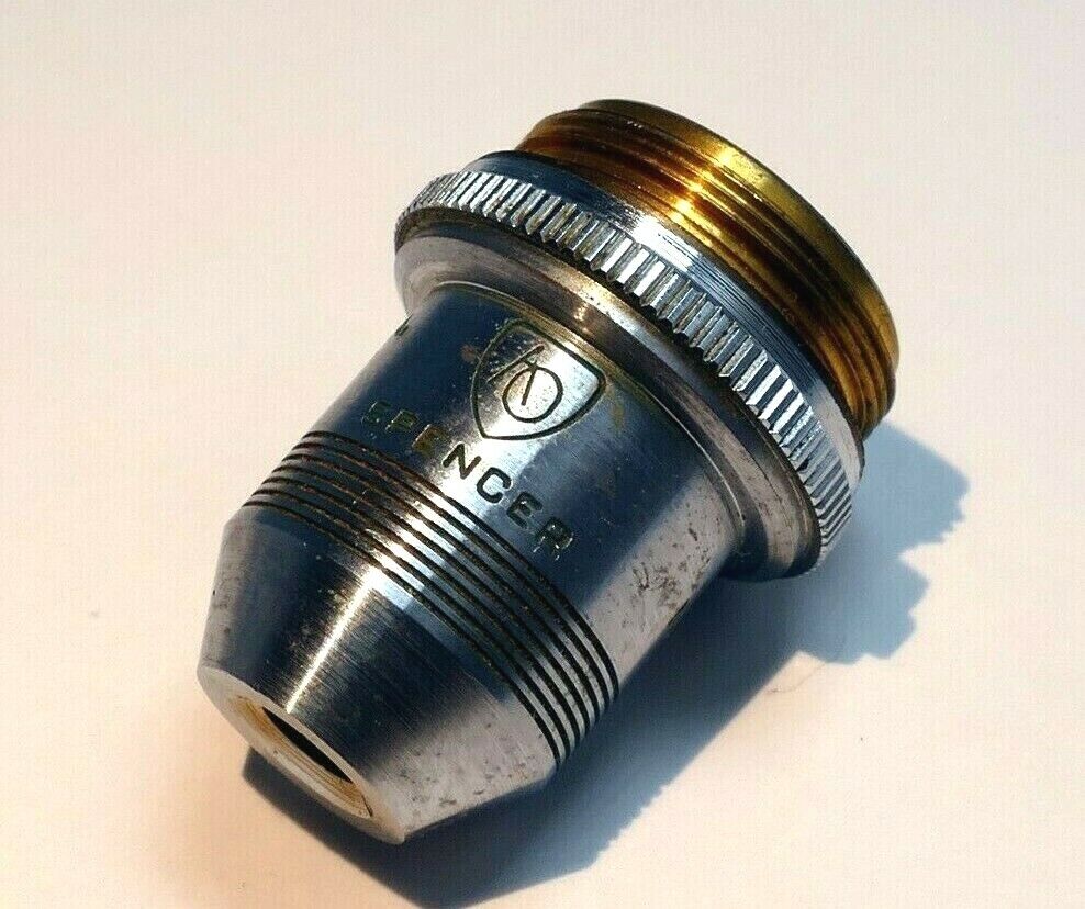 AO Spencer 10X NA 0.25 Microscope Objective Lens 10X American Optical USA