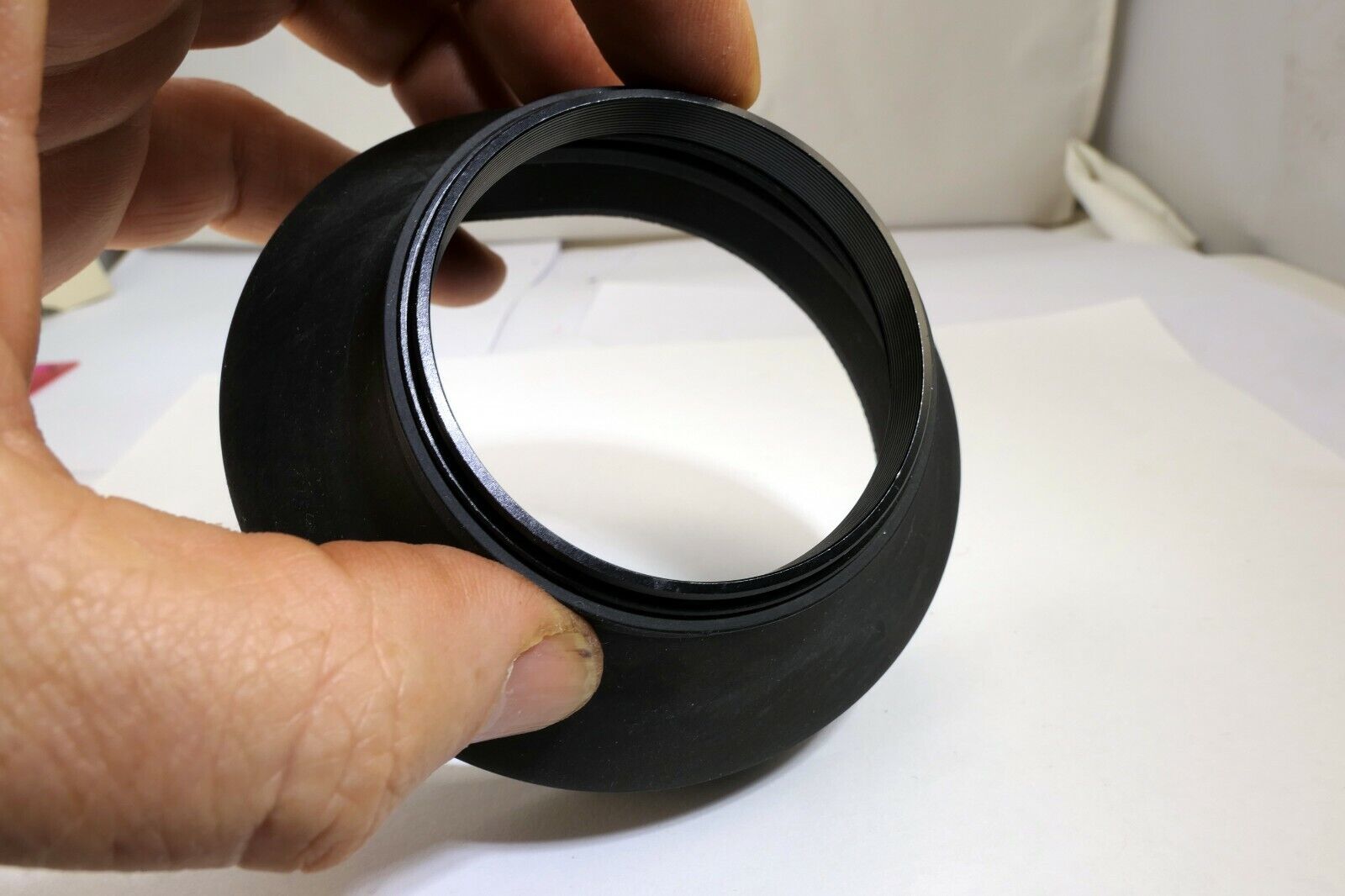 Lens Hood Shade Collapsible Rubber  58mm Normal to  Telephoto double threaded