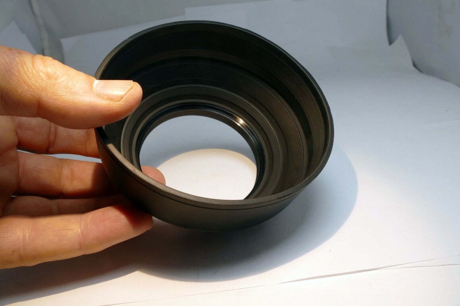 72mm rubber Lens Hood Shade screw in double  threaded for  Telephoto 300mm