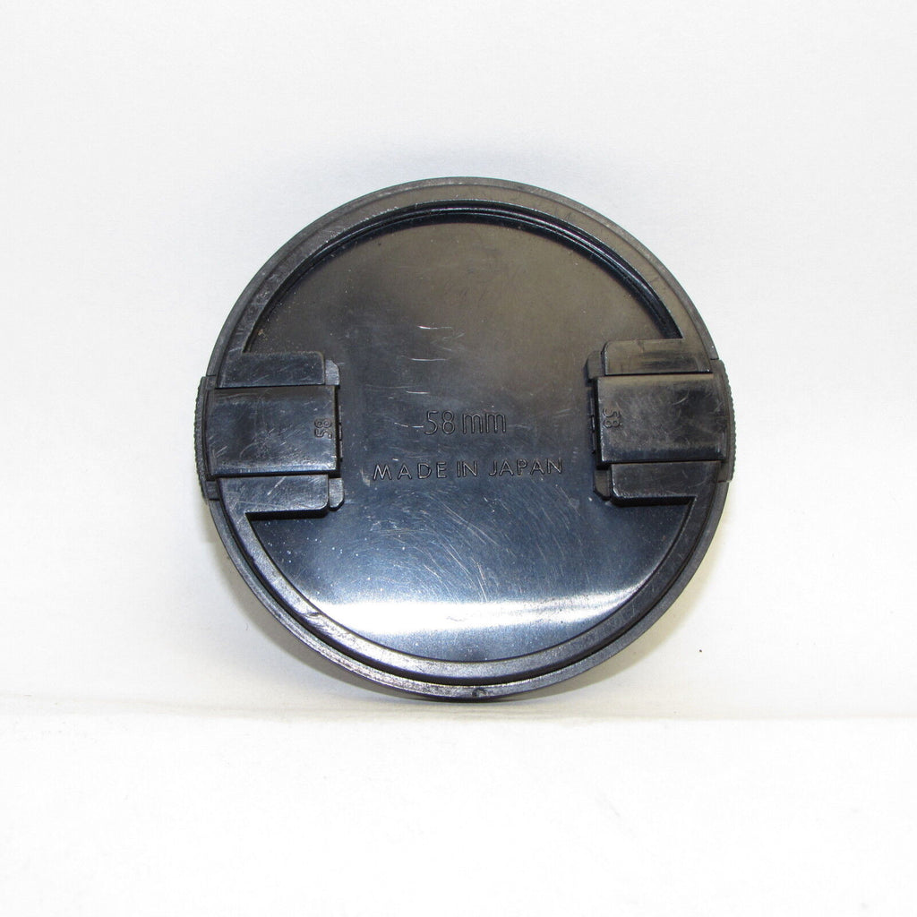 Used Sigma 58mm Lens Front Cap all black  Made in Japan S940716