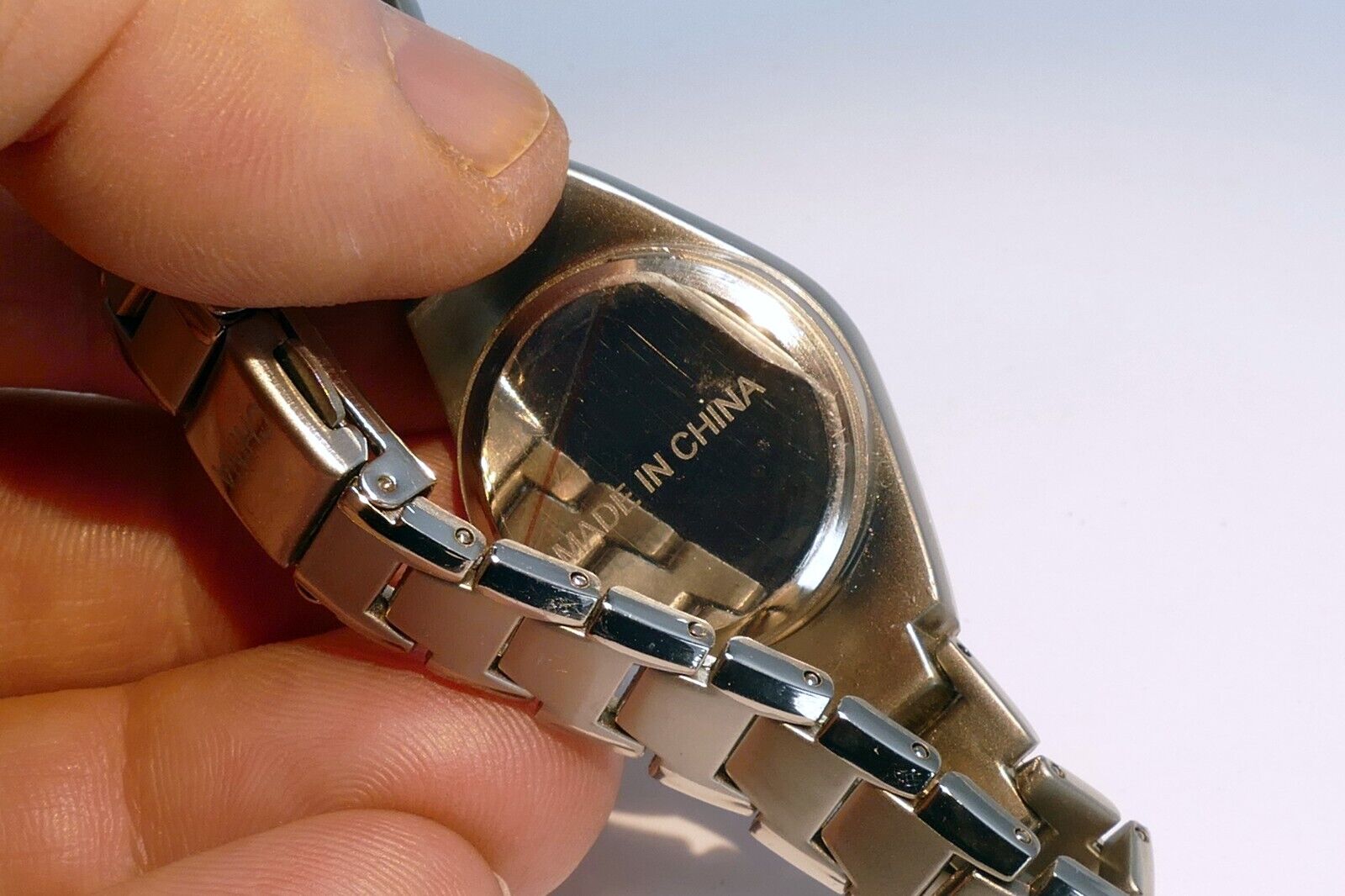 Ladies Black/Silver Tone Quartz Arabic Numerals Watch - Needs Battery