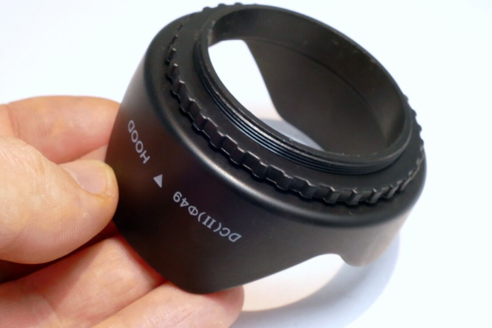 49mm OD Lens Hood Shade plastic petal threaded