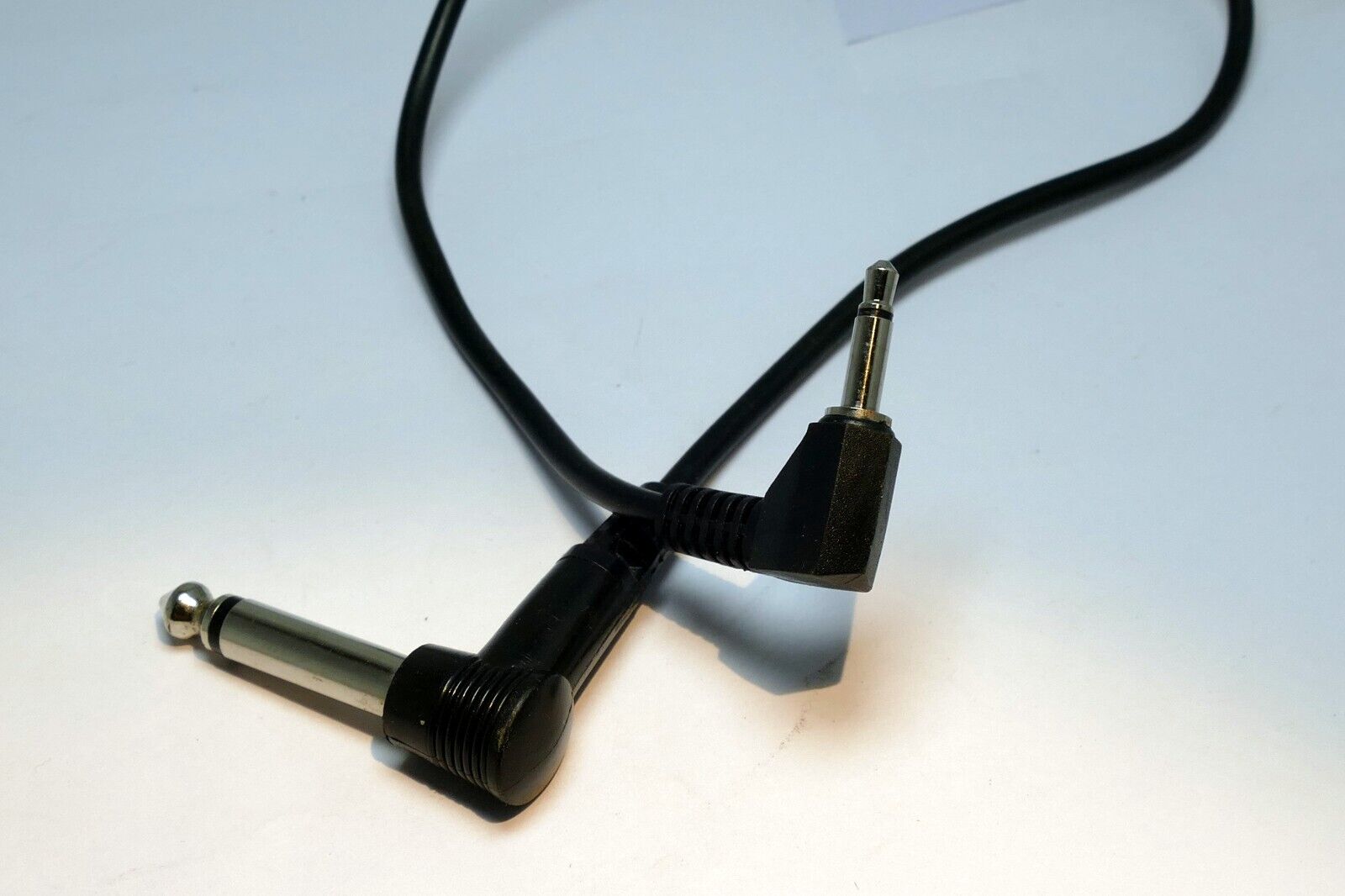 1/4 inch TS  Male to 3.5m Mono Audio  Cable  1  feet extension adapter