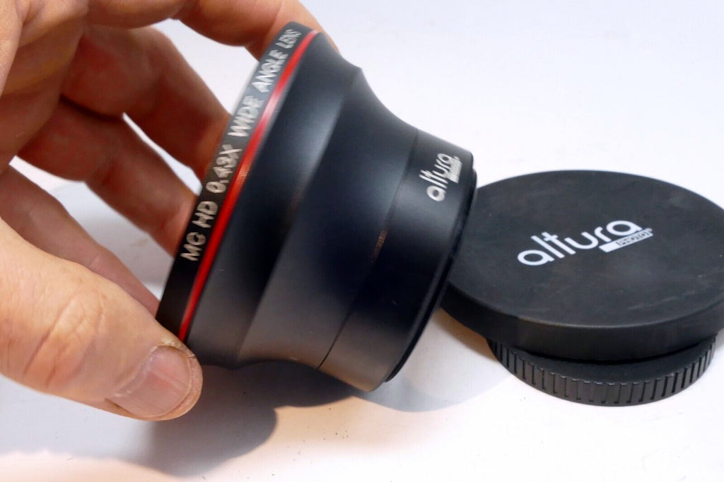 55mm Threaded  MC HD 0.43X Super wide Angle attachment AUX  Lens