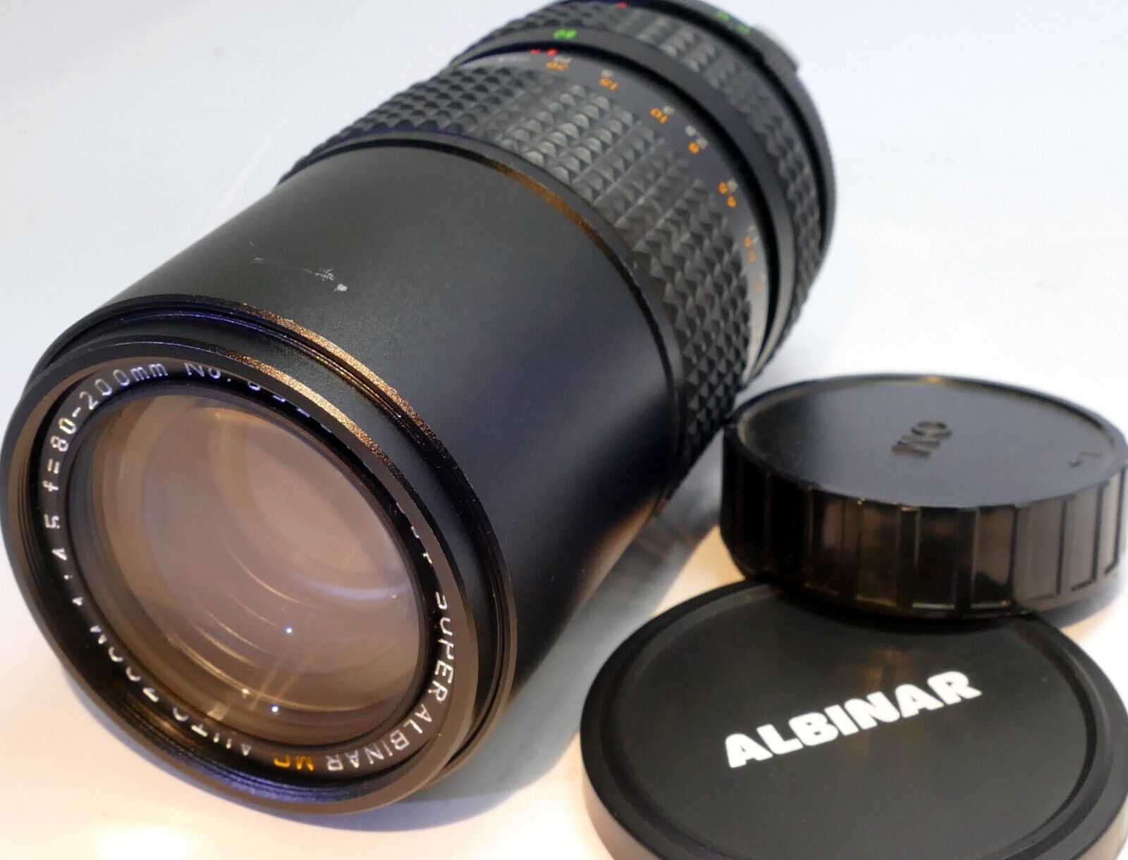 Albinar  80-200m f4.5 Lens for Olympus OM mount manual focus telephoto