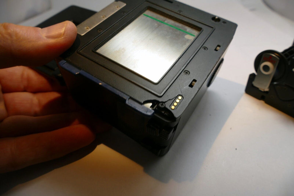 Mamiya 645 Pro / Super / TL Camera Late 120 Film Back Blue Tab AS IS