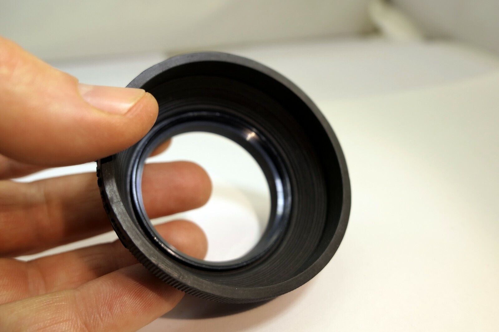 49mm Rubber Lens Hood Shade for Normal 50mm f1.7 f1.8 f1.9 double threaded