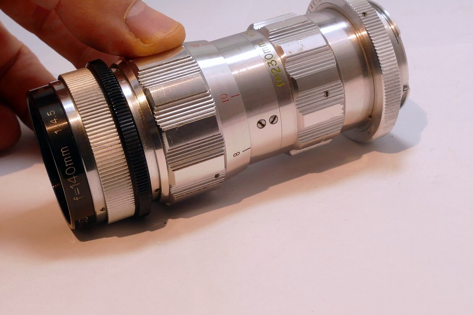 SPECTRA DUO-FOCUS 140mm f4.5 Lens for Exakta Mount 230mm f7.9 telephoto