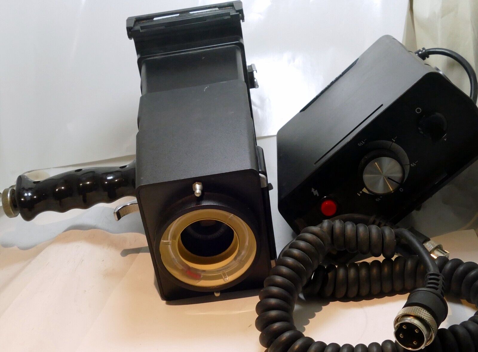 Polaroid CU-5 Land 4X5" Camera 3” Lens w/ custom Macro ring flash orthodontic