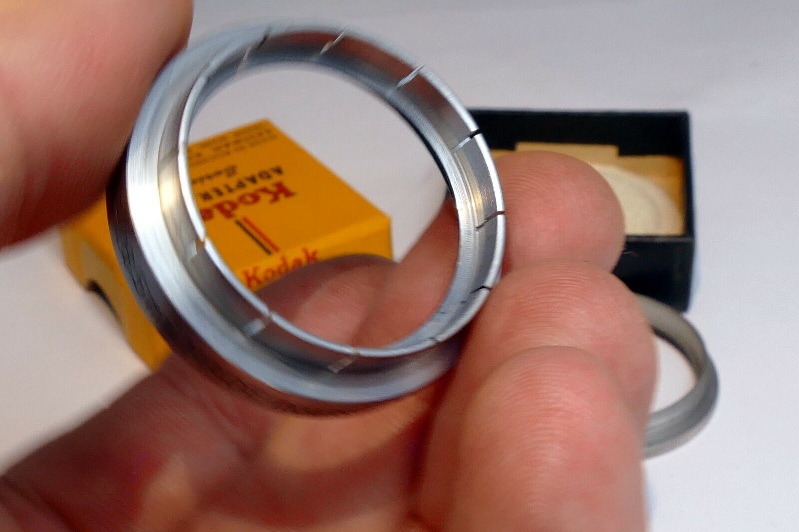 Kodak series V 5 Adapter ring with 1  1/8" 28.5mm retainer ring Filter Holder