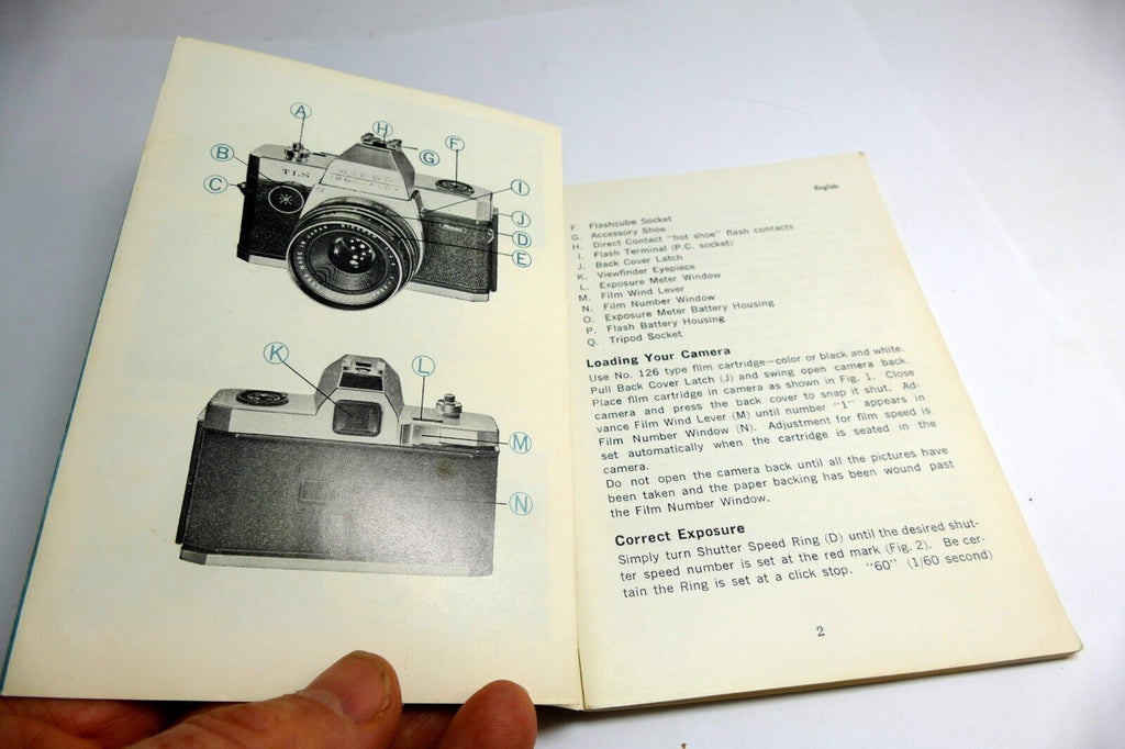 Ricoh 126C-FLEX TLS Camera Instruction Manual / User Guide EN - genuine OEM