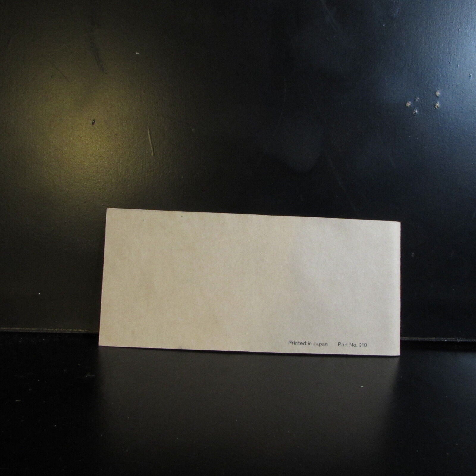 Vintage Olympus OM System Warranty card 1970-80's O401612