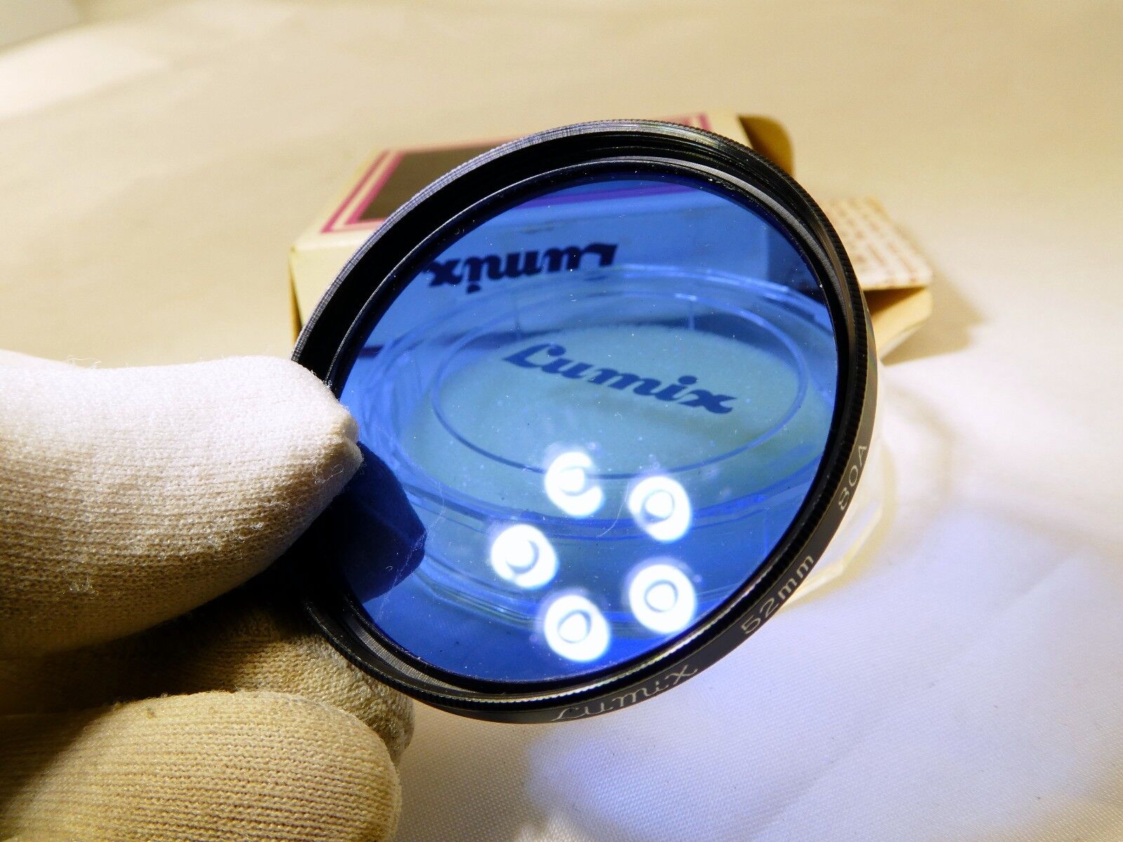 Lumix 80A 52mm Dark Blue Filter for Color Film Made in Japan Genuine EOM