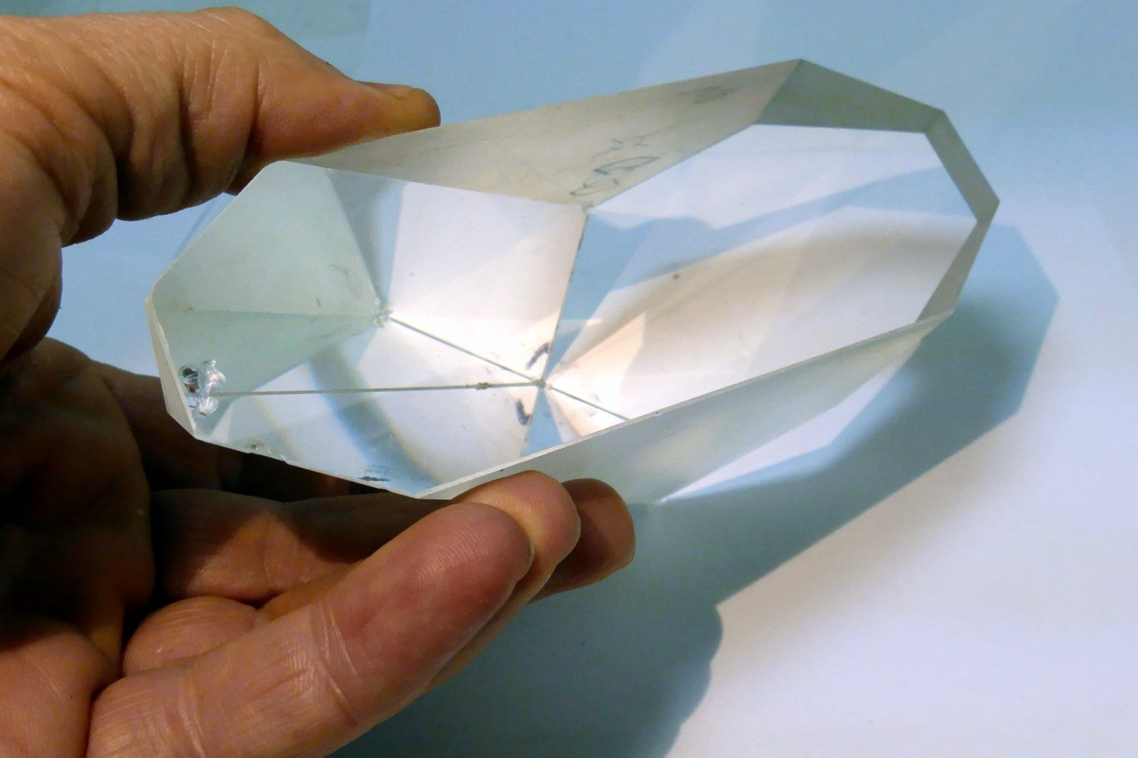 OPTICAL GLASS PRISM OPTICS  laser 4X5" large