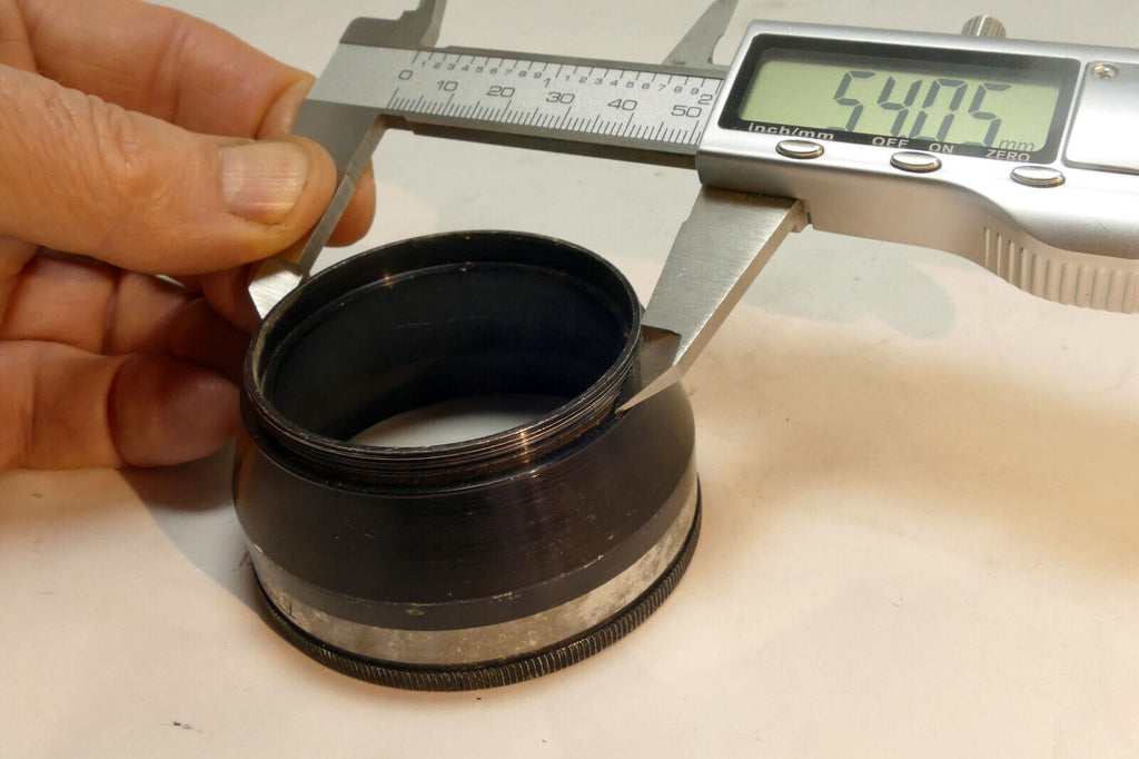 Ednalite Series 7 VII Lens Hood / Shade made in USA Metal threaded 7-S