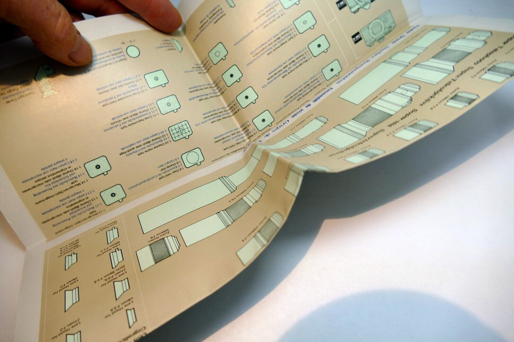 Olympus OM System  chart lens accessory guide brochure