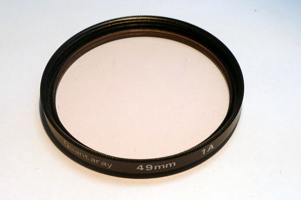 Quantaray 49mm Lens Filter Skylight 1A   threaded screw in sky