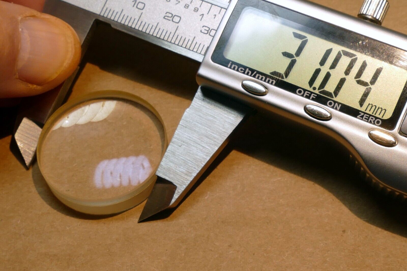 1.25" Diameter 0.35" thick Optical Convex Glass for microscope