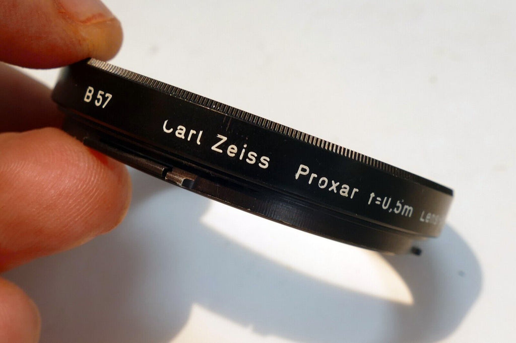 Carl Zeiss B57 Hasselblad  Filter B 50 Bayonet Proxar  f=0.5m  close-up