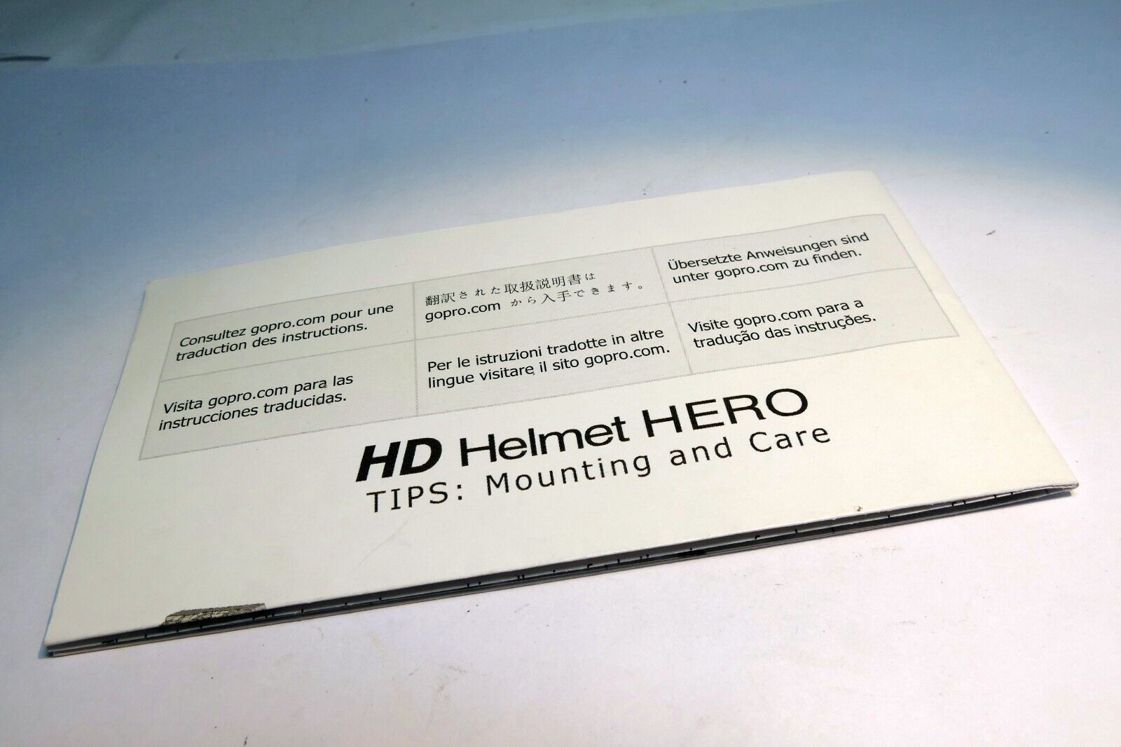 Gopro Helmet Hero Tips: Mounting and Care for your camera  English EN