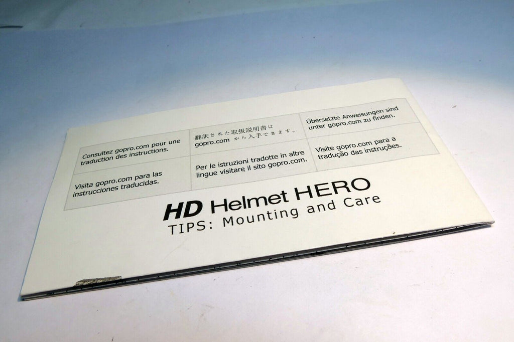 Gopro Helmet Hero Tips: Mounting and Care for your camera  English EN