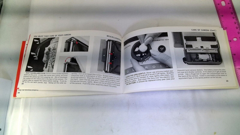 Polaroid Automatic 104 Land Camera Instruction Guide Manual English