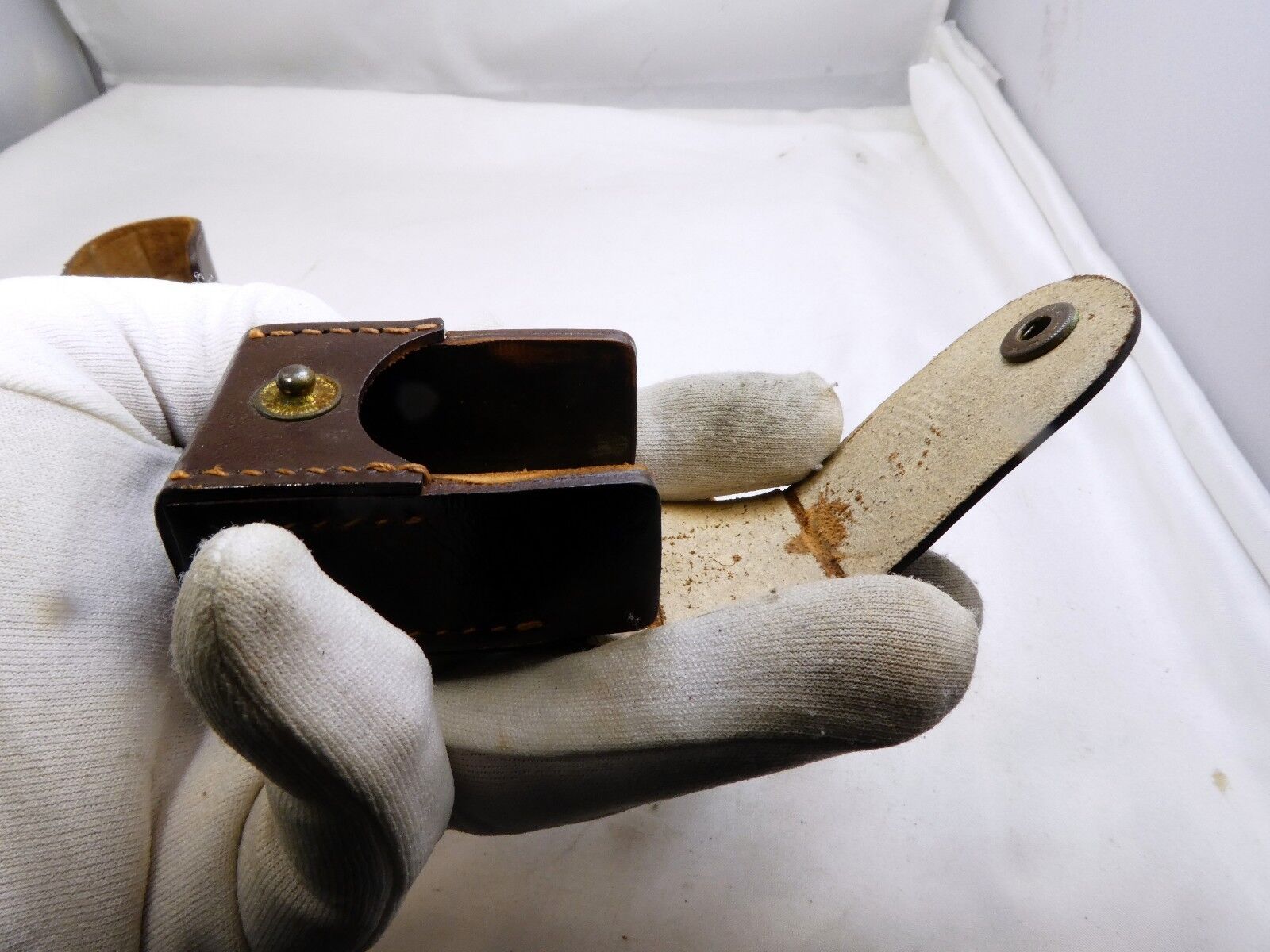Leather Camera Case vintage lower part only rangefinder Metrawatt AG Nurnberg