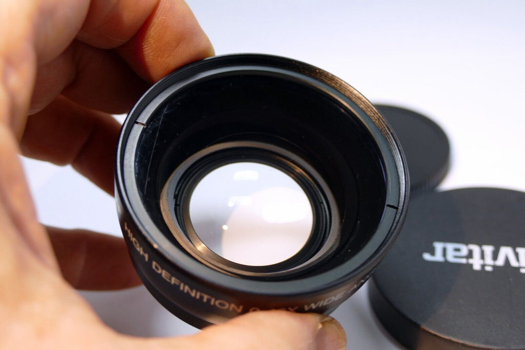 58mm threaded Vivitar  HD wide angle 0.43X AF lens AUX MC High Definition