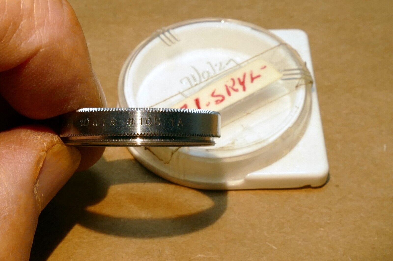 27mm Walz #105 1A Skylight  Filter for Contaflex Tenax