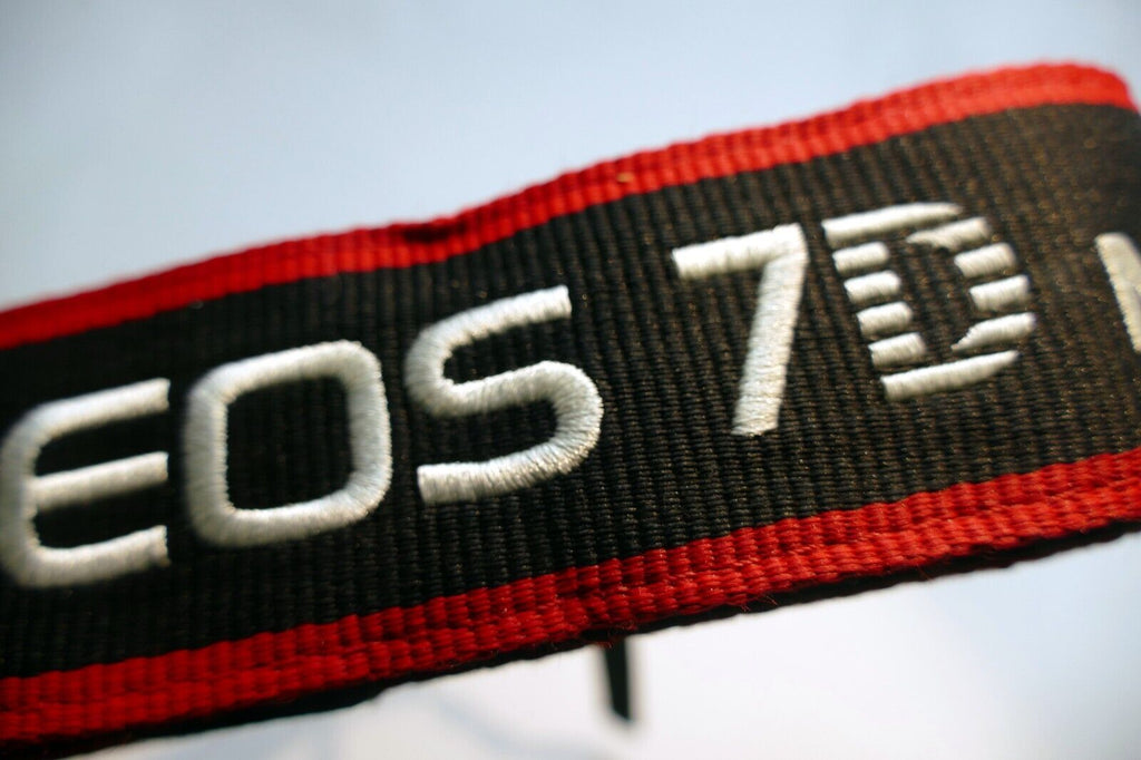 Canon EOS 7D Mark II Digital Camera Neck Shoulder Strap Black-Red - Original OEM